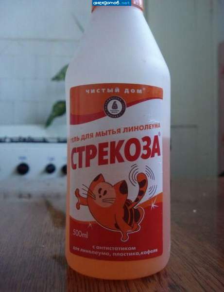 Инструкция это. Равномерно наносим на кошака и моем линолеум :)