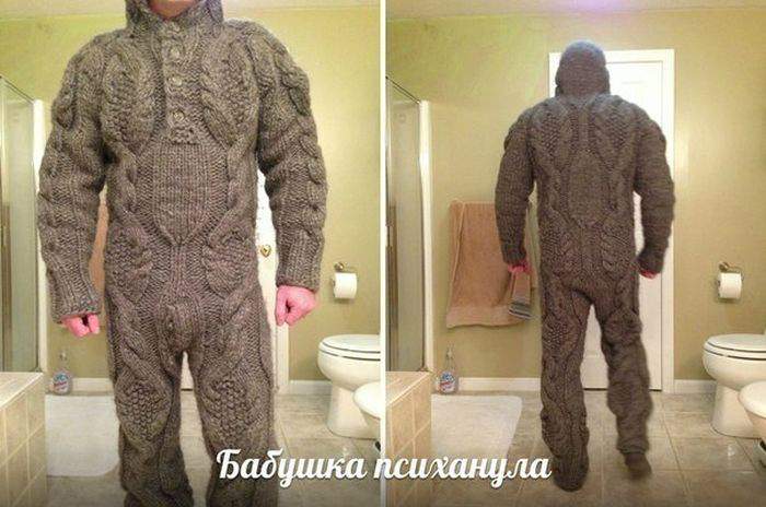 Только в нашем туалете живут вязаные Йети! ))
