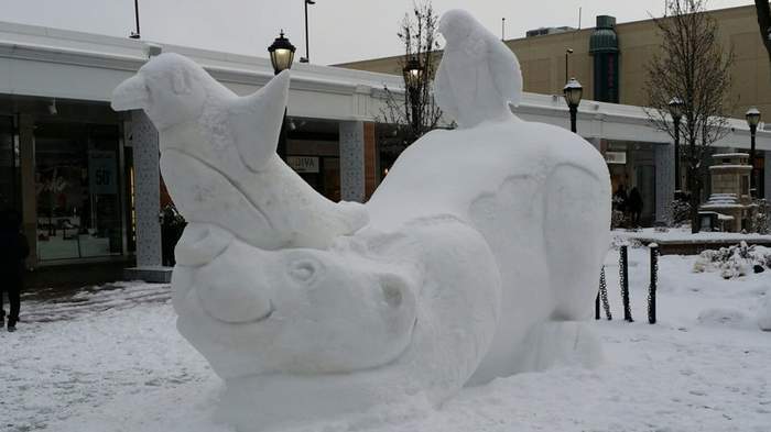 носом в рог