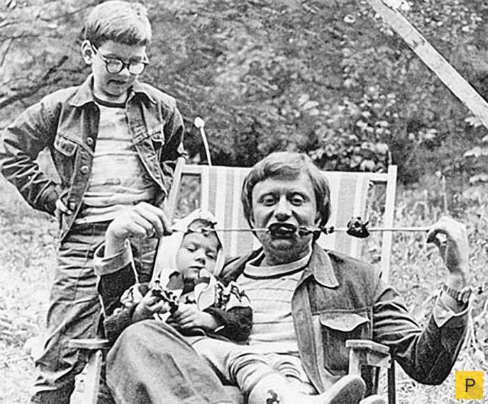 Андрей Миронов с дочерью 1976 год