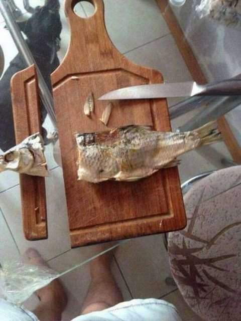 Воблу ножом?! Варвары!!!