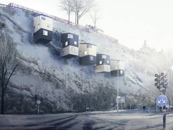Людешники типа скворечники...