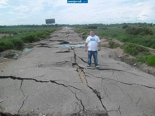 Ну отторгает асфальт наша земля!