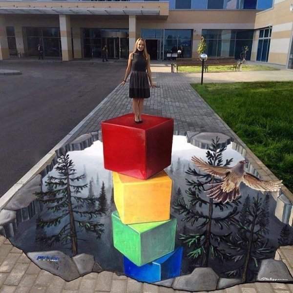 Не бойтесь, она не упадёт.