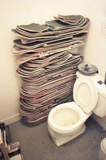 на унитаз,со сноубордом залазить запрещено!!!!