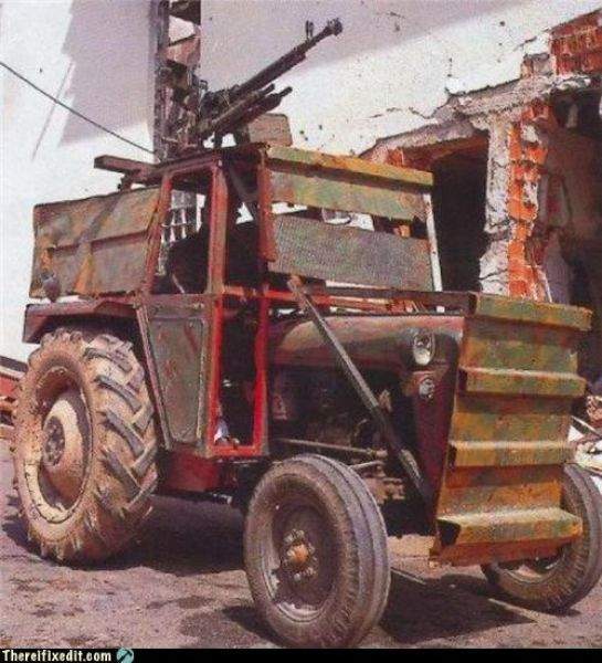 это танк...на педальном ходу