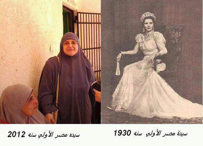 Это не Восток и Запад!!! Справа цивилизованная королева арабской страны в 1930 году!!!