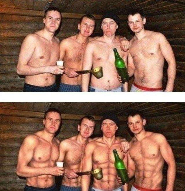 Глазами девушек до и после шампанского...