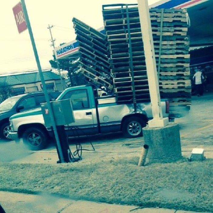 Как дрова превращают железо в дрова...