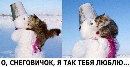 Нечестно, господа, опрыскивать валерьянкой снеговика...